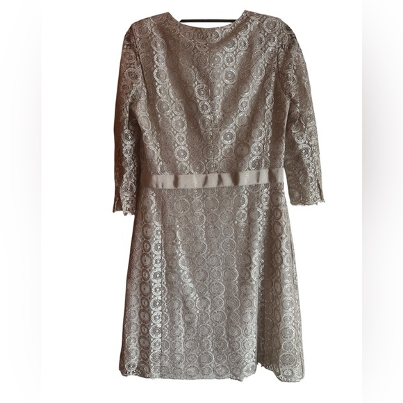 Etcetera Metallic Lace Dress size 8 - Picture 7 of 10